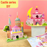 3D Holz-Puzzle - Schloss aus Papier